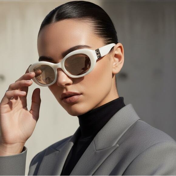 New! Givenchy Chic Cream Sunglasses, GV40091F 25G, Authentic main image 6